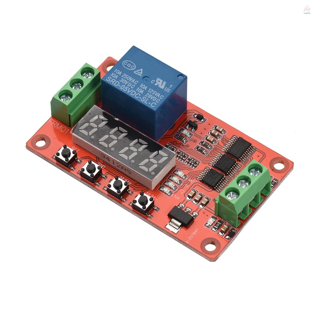 Frm01 โมดูลรีเลย์ Timing/Delay/Cycle/Self-lock Multi-function รีเลย์ ...