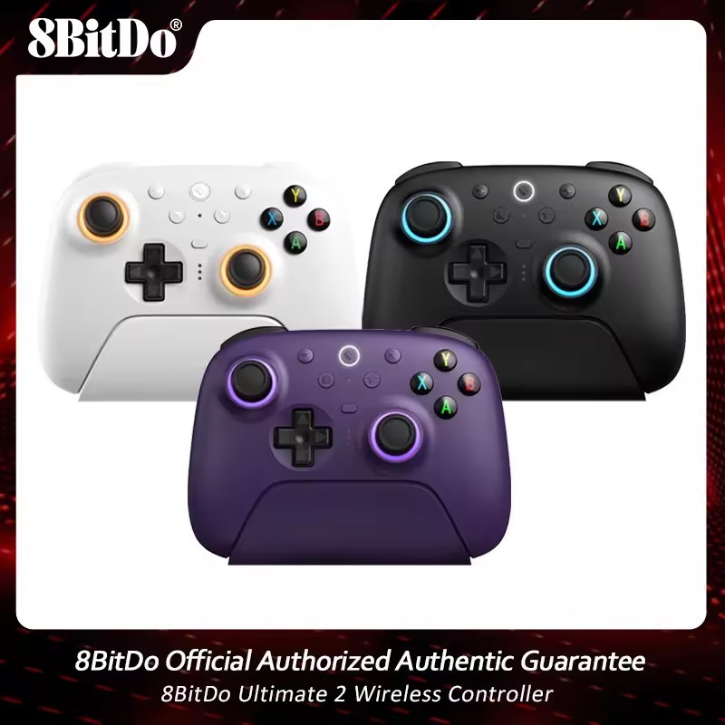 8BitDo Ultimate 2 คอนโทรลเลอร์ไร้สายเกมแพดพร้อมเทคโนโลยีพิเศษ 8 ความ ...