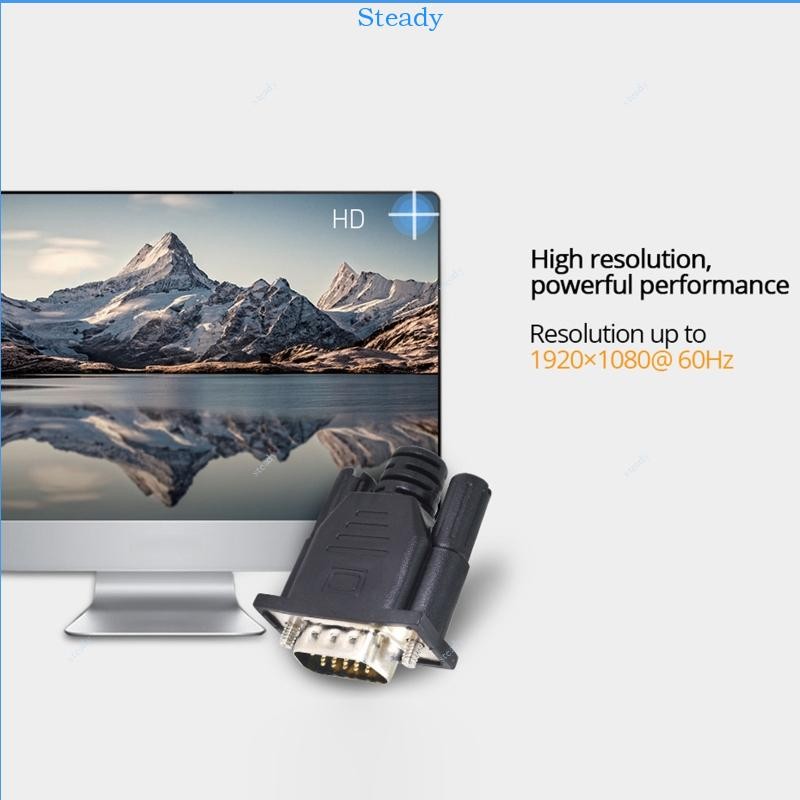 Steady VGA EDID Dummy Plug 1080P หน้าจอเสมือน Headless EDID Dummy Plug ...