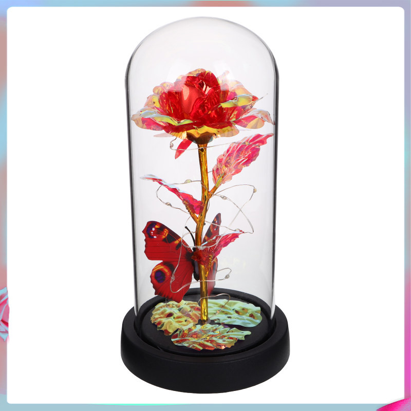 พร้อมสต็อก Light up Rose Eternal เครื่องประดับกุหลาบแก้วโดม Enchanted ...