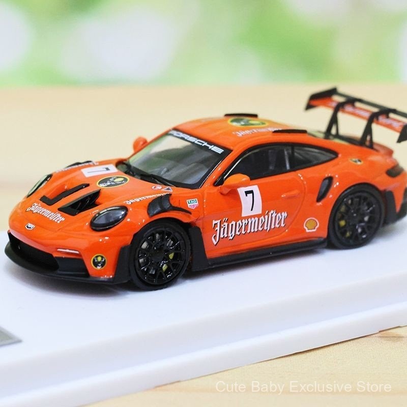 Miniature Porsche 911 992 GT3 RS à L'échelle 1:64 - Livrée Jagermeister - Marque LMLF - Neuf - 2024