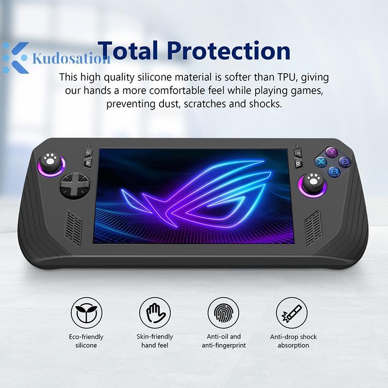 Kudosation สําหรับ Asus ROG Ally X เกมคอนโซลซิลิโคนฝาครอบป้องกันกัน ...