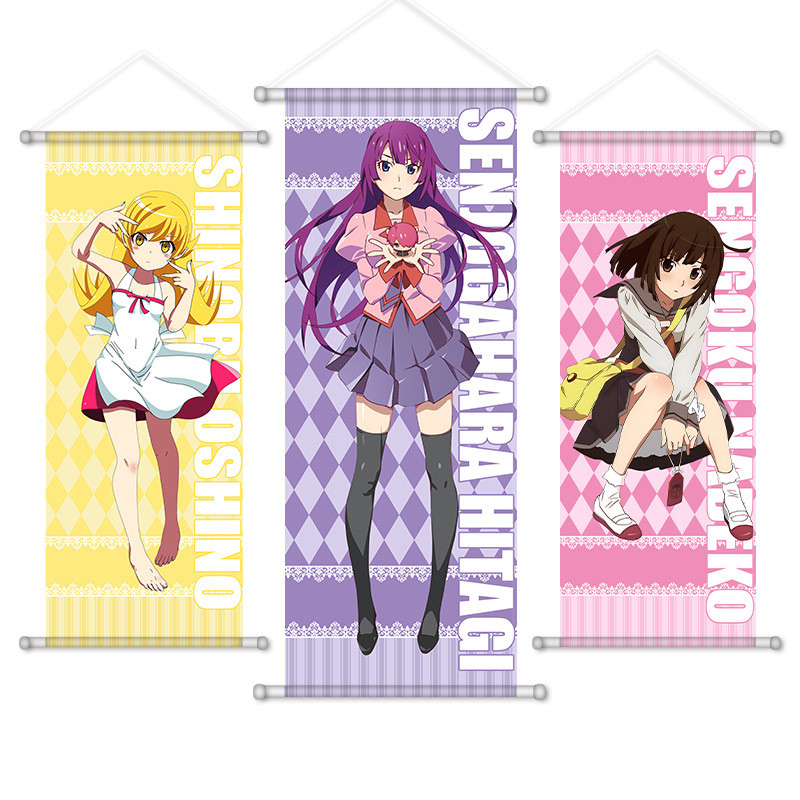 Monogatari: Off & Monster Season โปสเตอร์การ์ตูนม้วนผนังสำหรับตกแต่ง ...