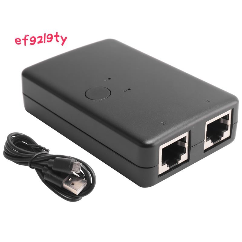 Mini 2 พอร์ต Rj45 Lan Hub กล่องสวิตช์เครือข่ายคอมพิวเตอร์ Ethernet อะแด ...