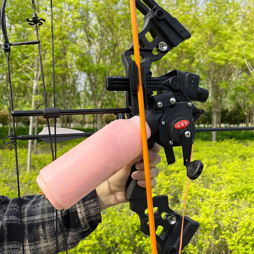 ยิงธนู Bow Fishing Reel 40 M เชือก Compound Recurve Bow การล่าสัตว์ ...