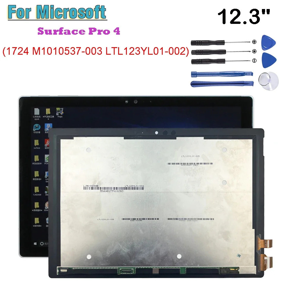 Cavo Flex Connettore Per Microsoft Surface Pro 4 (1724) - Schermo LTN123YL01 Touch