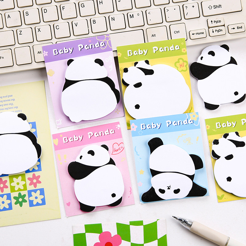 30 แผ่นน่ารัก Panda Series Sticky Notes School Office Tearable Note ...