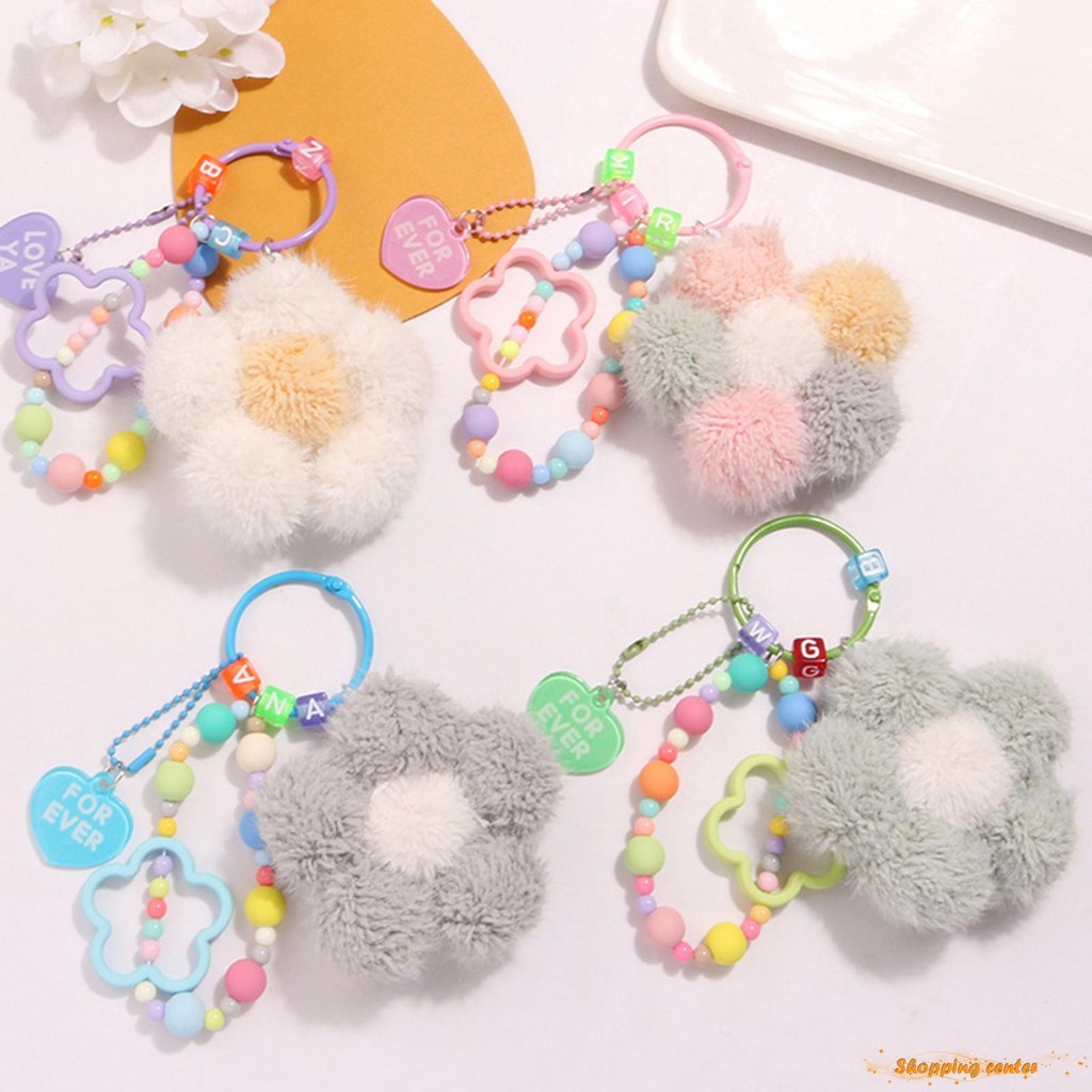 พวงกุญแจการ์ตูนน่ารักพร้อมจี้ตุ๊กตา Plush Key Holder Goodie Bag ...