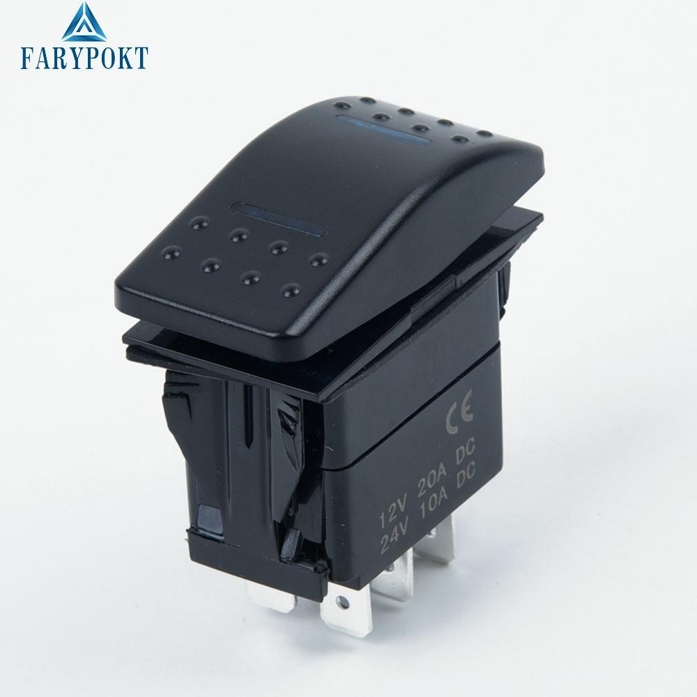 อุปกรณ์เสริมสวิตช์โยกรถบรรทุก Universal 7Pin ON-OFF-ON 12/24V 660030 ...