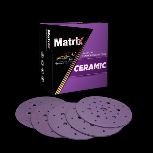 **สีม่วง** กระดาษทราย TOA MATRIX CERAMIC 6 นิ้ว 27 รู กระดาษทรายกลมหลัง ...