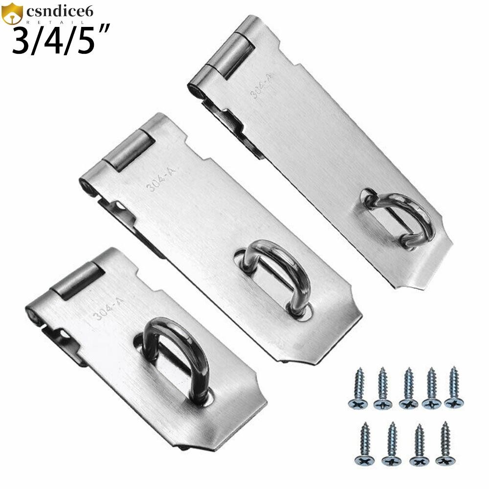 ล็อคประตูสแตนเลสอเนกประสงค์ Staple Heavy Duty Gate Hasp Staple | Shopee ...