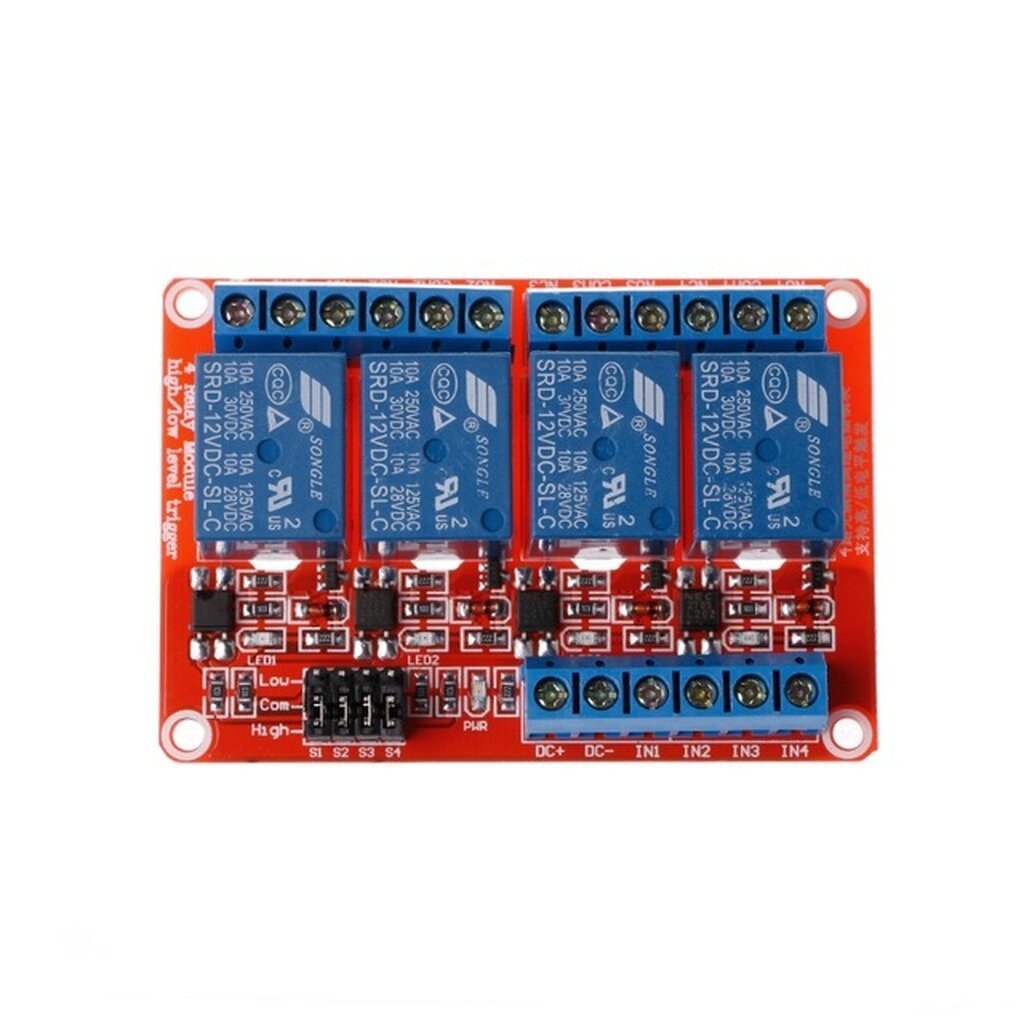 4 Channel 5V Relay Active High/Low Relay Module 250V/10A | Shopee Thailand