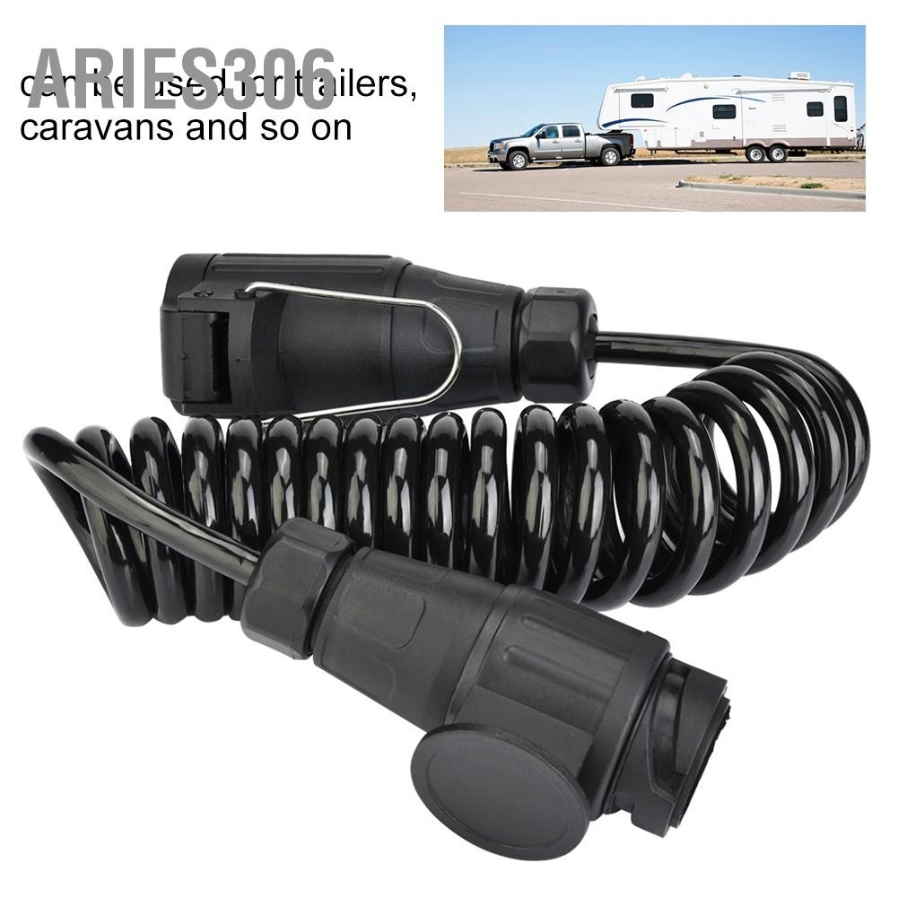 Aries306 13 Pin Trailer Plug Wiring Spring Cable Connector Adapter for ...