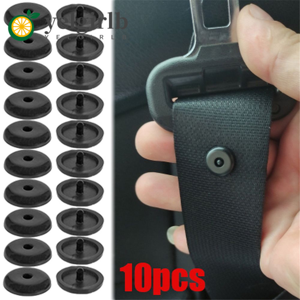 YELGIRLB 10PCS เข็มขัดนิรภัยปุ่มหยุดสตั๊ด Stopper Rivet Seatbelt ...