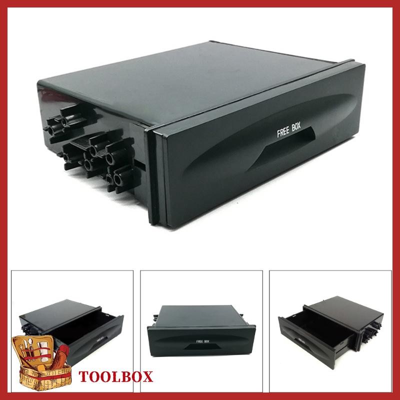 TOOLBOX 1 Din รถวิทยุสเตอริโอ Refitting Dashboard กล่องเก็บชุดรถ CD ...