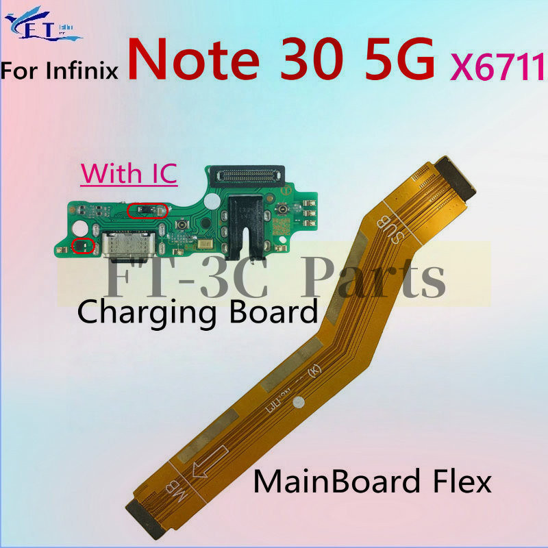 สําหรับ Infinix Note 30 5G X6711 ชาร์จ USB ชาร์จพอร์ตไมโครโฟน Dock ...