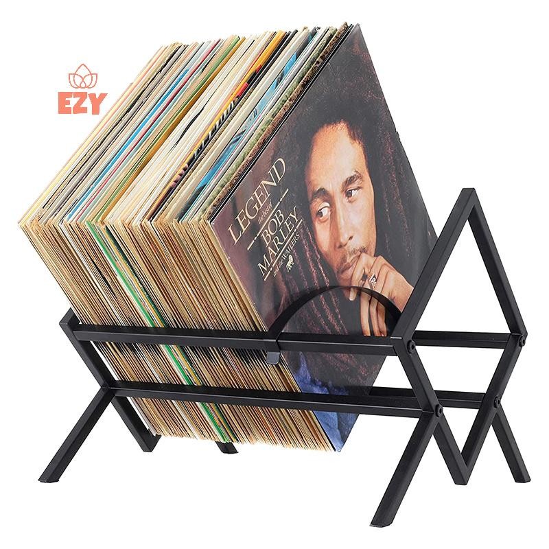 EZY Vinyl Record Storage Rack Matte Black Vinyl Record Holder 80 ถึง ...
