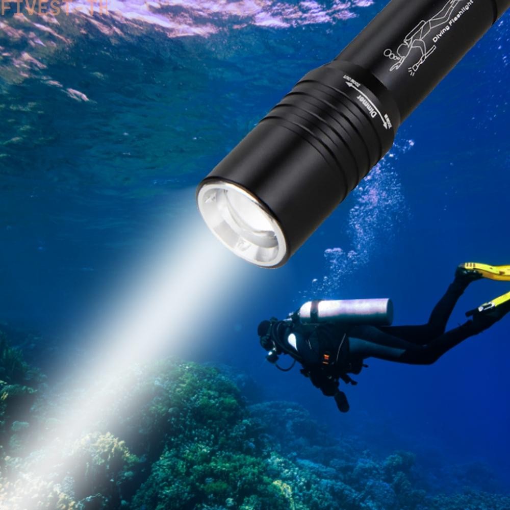 ⭐FIVESTARS⭐Scube Diving Flashlight 1200LM Light IP68 Waterproof ...