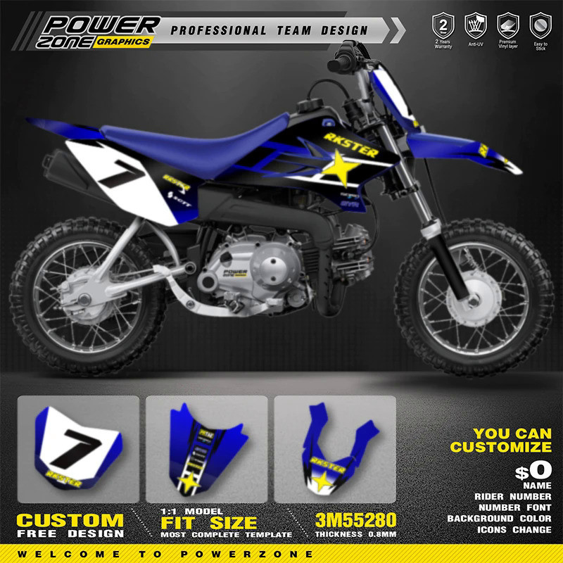 Kit Déco YAMAHA TTR 50 FACTORY - Foto 7