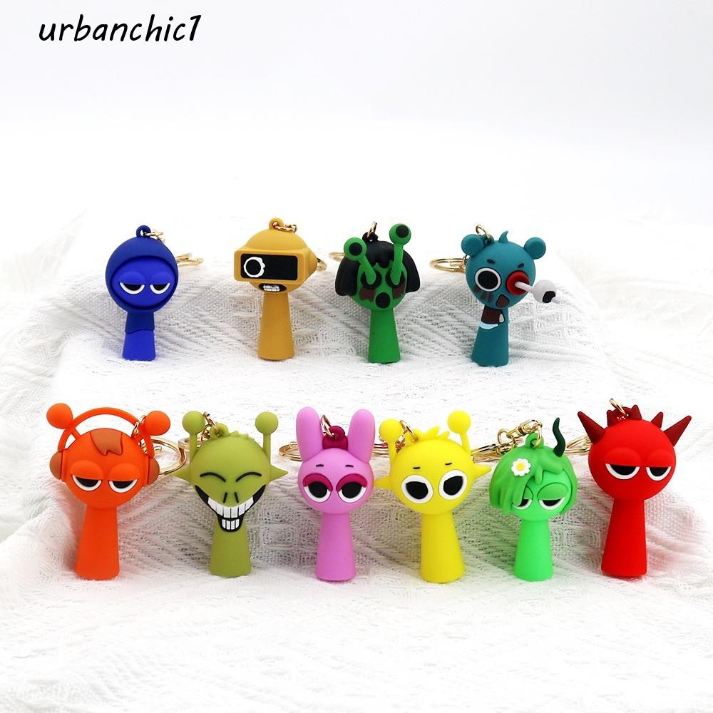 Urbanchic เกม Sprunki พวงกุญแจ, กระเป๋าตกแต่งการ์ตูน Oren Raddy พวง ...