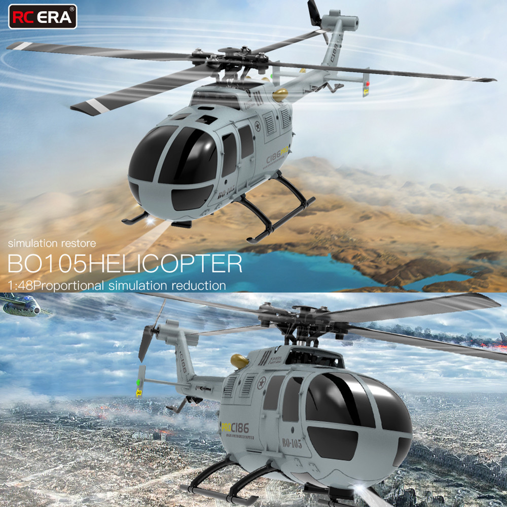 C186 B105 2.4G RTF RC เฮลิคอปเตอร์ 4 Ppropellers 6 แกนอิเล็กทรอนิกส์ ...