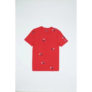 CHAMPION CLASSIC LOGO AOP TEE-เสื้อยืดทีเชิ๊ตสำหรับผู้ชาย#T5747P-AWCR