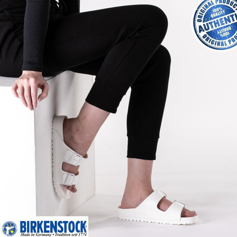 Birkenstock Arizona EVA สีขาวแคบ-พอดี 129443 ผลิตในประเทศเยอรมนี Fom ...