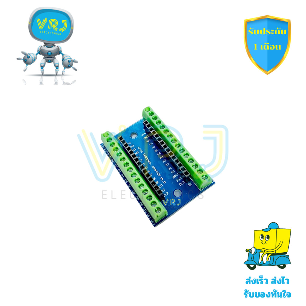 Terminal Block 30 Pin สำหรับ Arduino Nano และ RP2 Nano เทอมินอลช่วยยึด ...