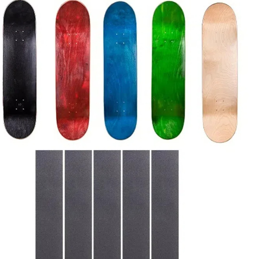 Lot of 5 Cal 7 Ply Russian Blank Maple Skateboard Decks Multi-Colors 8 ...