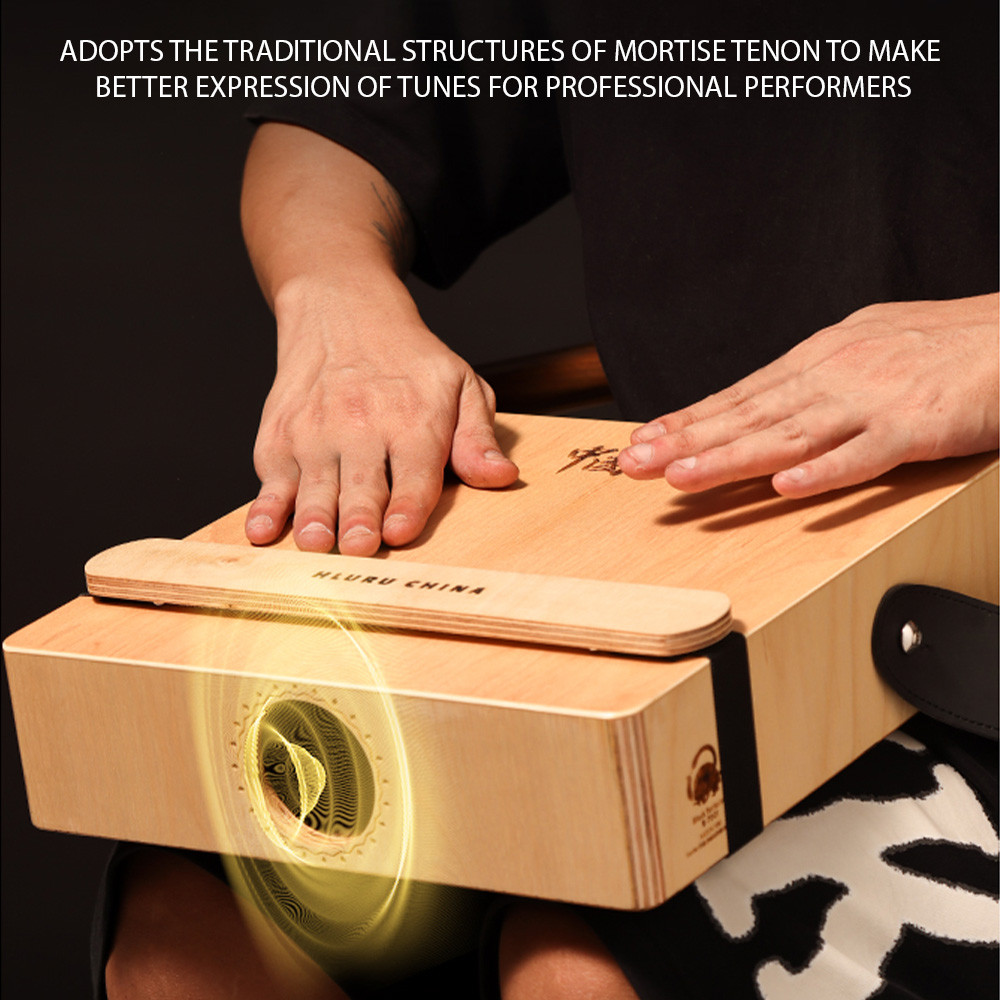 Cajon กลองไม้ 3-in-1 แบน Hand Percussion Instrument ปรับได้แบบพกพากล่อง ...