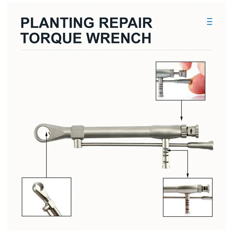 MBM Dental Universal Implant Torque Screwdriver Wrench Prosthetic ...