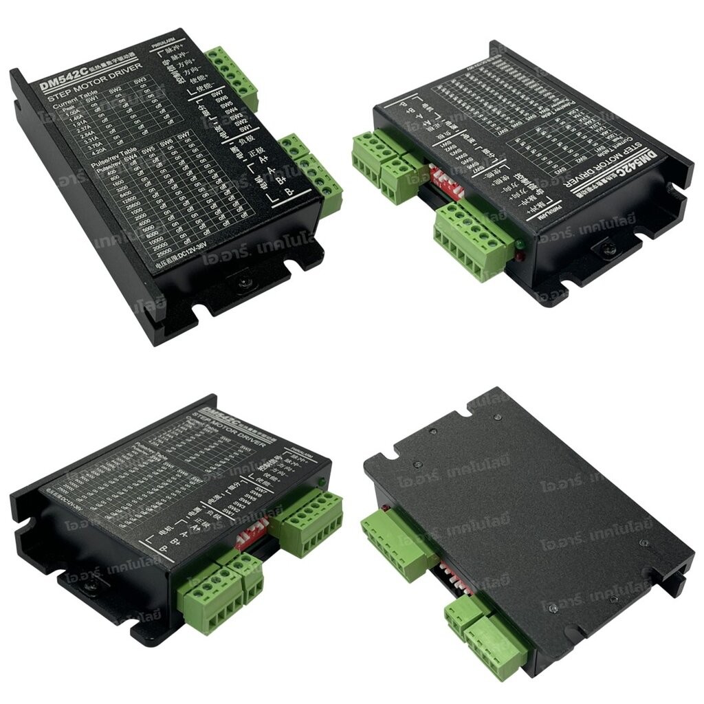 DM542C โมดูลขับ สเต็ปปิ้งมอเตอร์ Digital Step Motor Driver 12-36VDC 4 ...