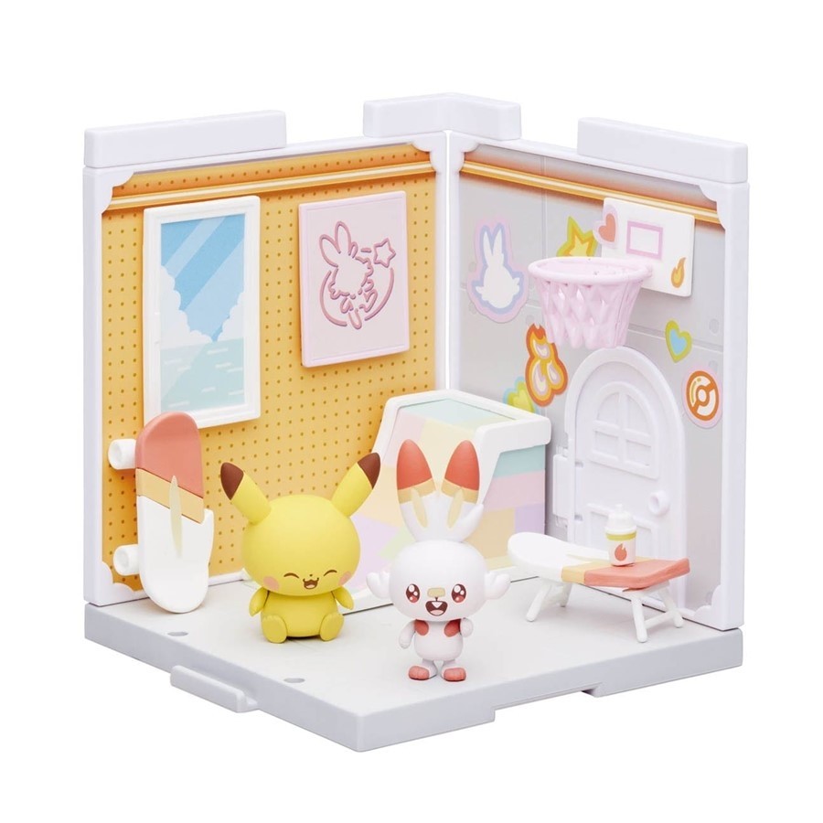 Casa Delle Bambole Pok&eacute;Peace Pokemon &ndash; Cucina Con Pikachu E Milcery, Takara Tomy PC21385