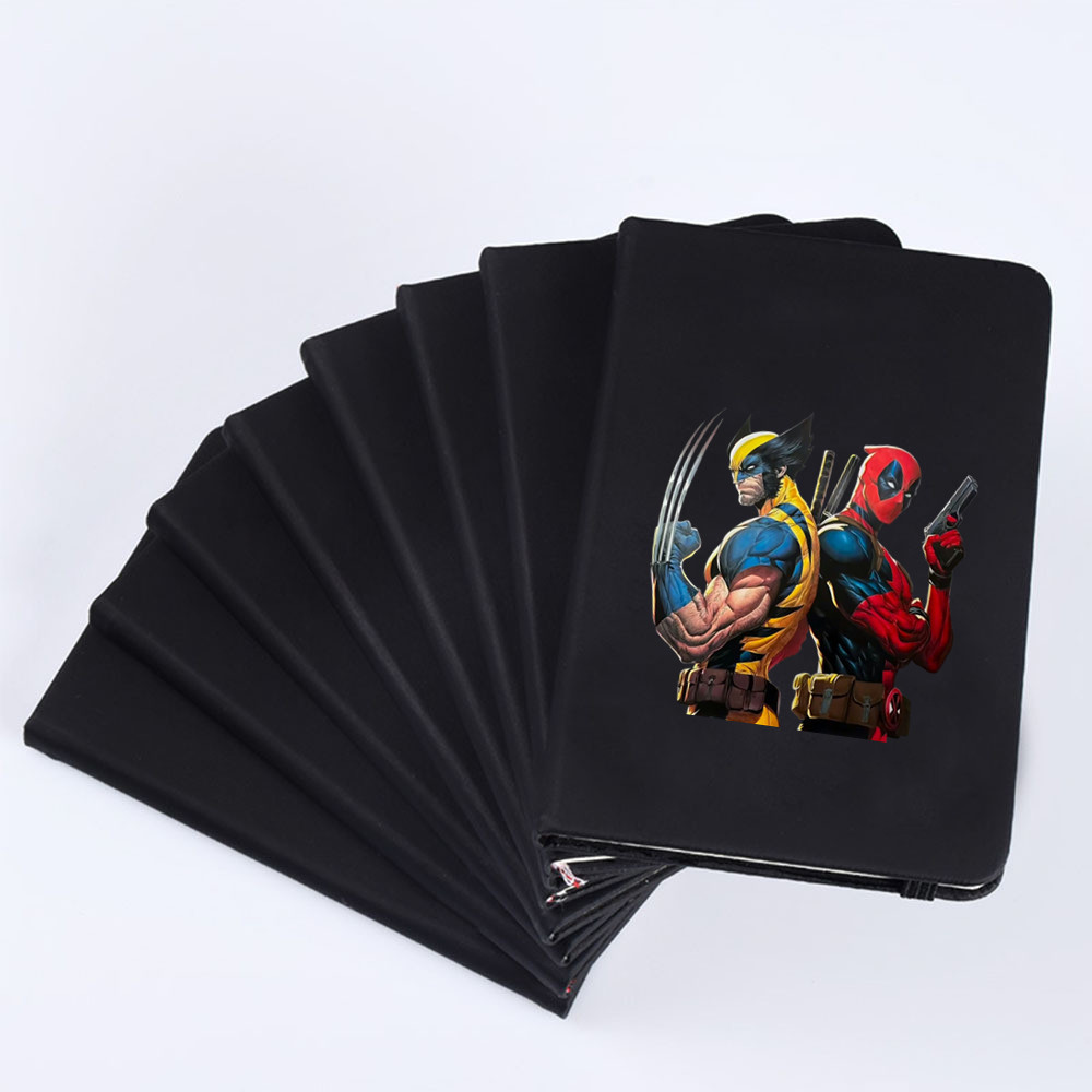 สินค้า MARVEL Deadpool The Wolverine Black Notebook Printing Student ...