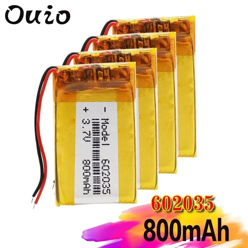Lithium Battery 3.7V 430mAh 602035 LiPo Battery - Rechargeable For DIY