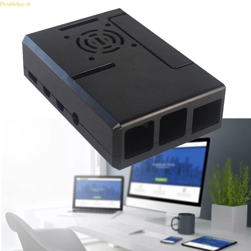 Doublebuy Enclosure Box สําหรับ RPI รุ่น 4 พร้อม GPIO Access พัดลมระบาย ...