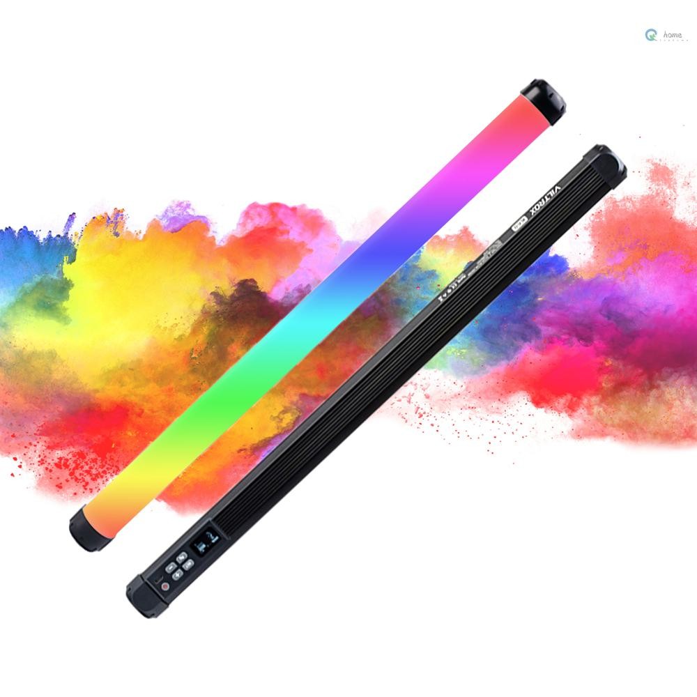 VILTROX K60 RGB videolichtstaaf, meerkleurige led-videolamp, fotografie, lichtstaaf met app-bediening, 2500K-8500K, CRI97 full-colour ledlicht met 2200mAh batterij, 26 effecten voor TikTok, Vlog