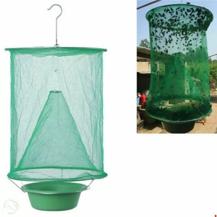 TH Reusable Fly Catcher Killer Cage Net Trap ใส่ Bug Pest แขวน Garden ...
