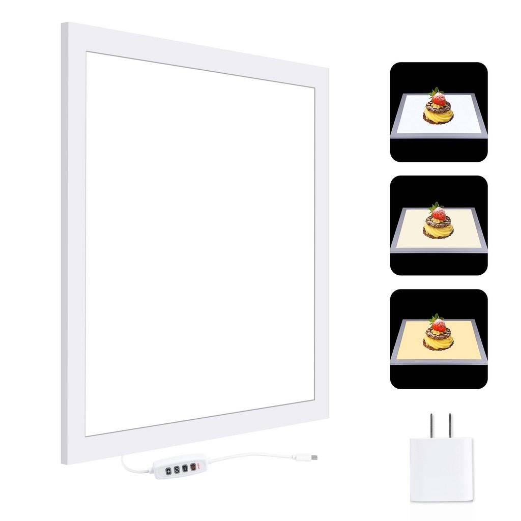 Puluz 1200LM LED การถ่ายภาพ Shadowless Softbox ไฟด้านล่าง + สวิทช์ ...