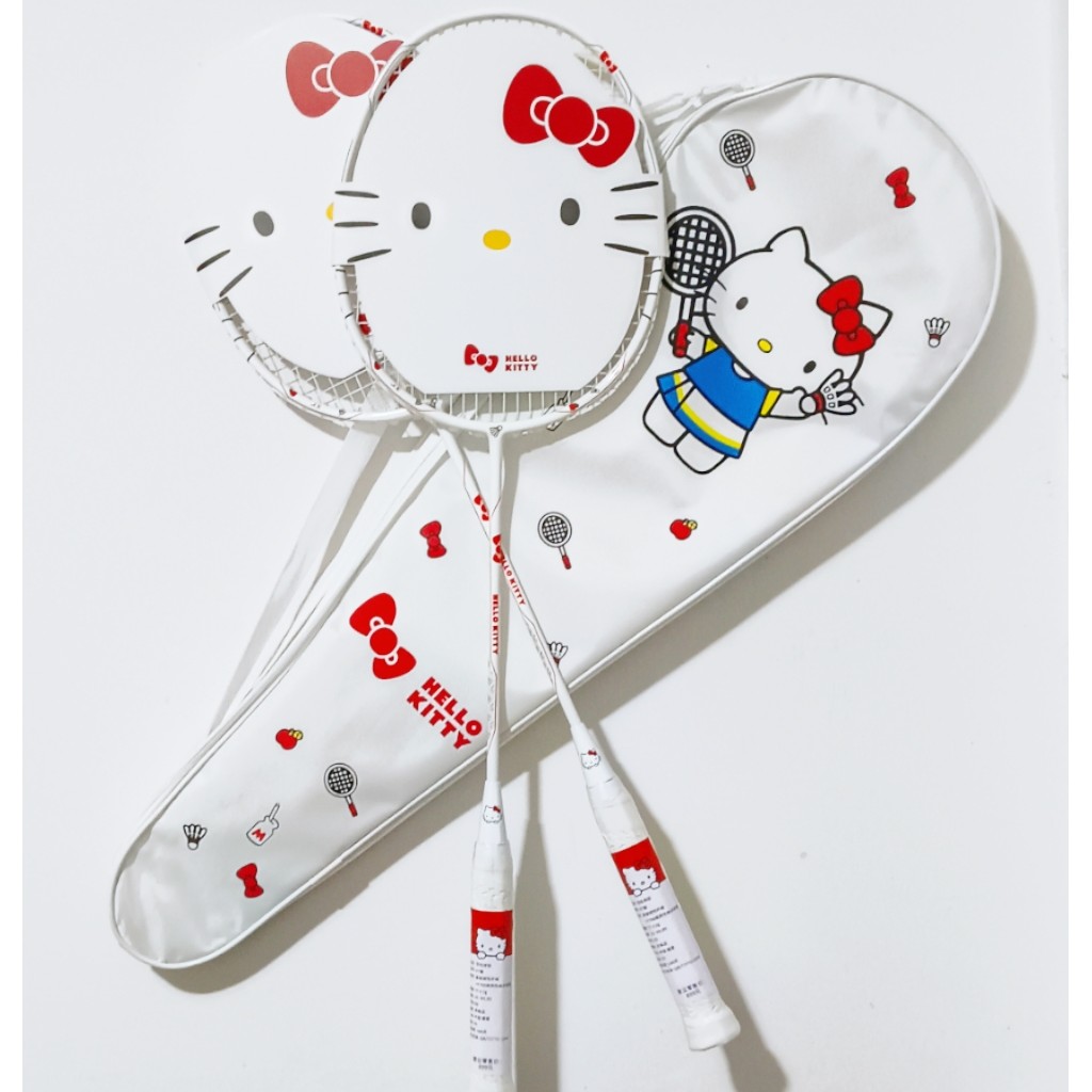 HelloKittyKT ไม้แบดมินตัน Hello Kitty คาร์บอนไฟเบอร์เต็มรูปแบบเทพธิดา ...