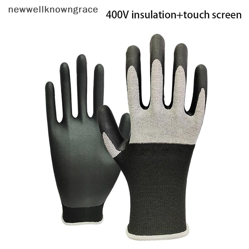Nwth Ultrathin ช่างไฟฟ้า Insulag ถุงมือแรงดันไฟฟ้าแบบยืน 400 V/500 V ...