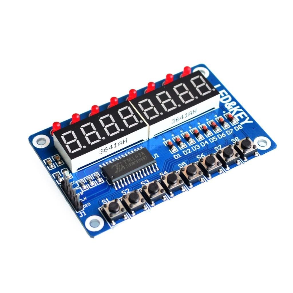 8-Bit Digital LED Tube 8-Bit TM1638 Module | Shopee Thailand