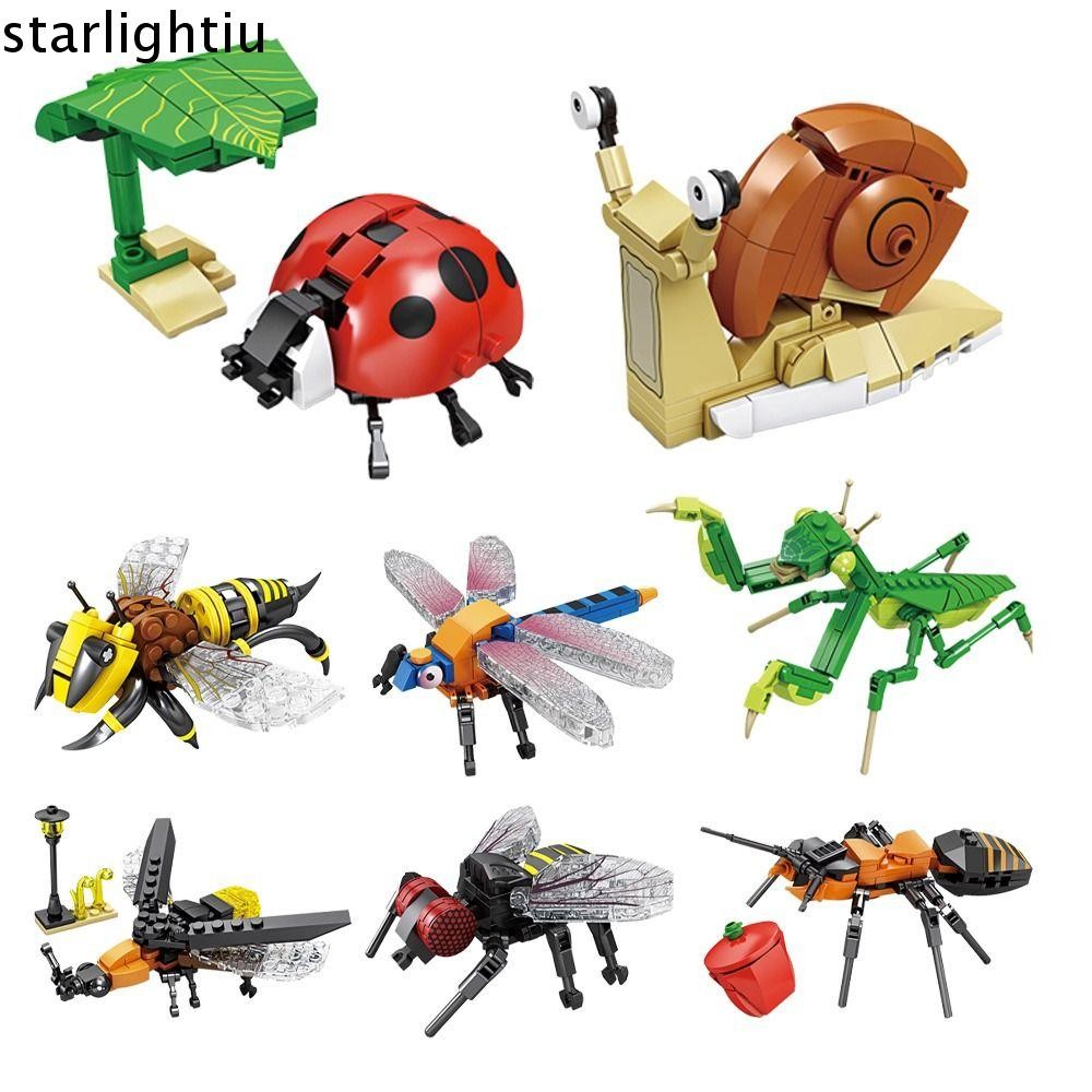 ESTHER Building Blocks,แมลง Series อิฐอาคารพลาสติกของเล่น, Ants Mantis ...