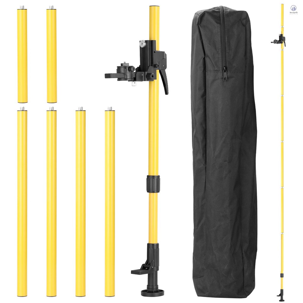 Max 4.2m ความสูงปรับ Line Leveler Stand Bar Telescopic Bracket 1/4 ...