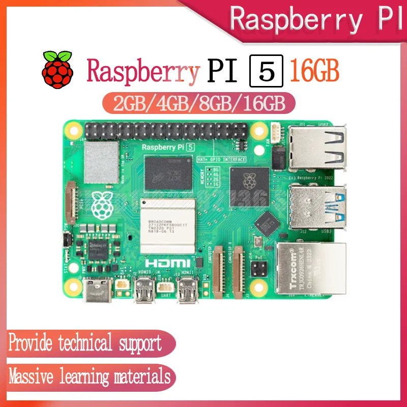 บอร์ดพัฒนา Raspberry PI รุ่นที่ 5 ขนาด 2GB 4GB 8GB 16GB หน้าจอจอภาพ ...