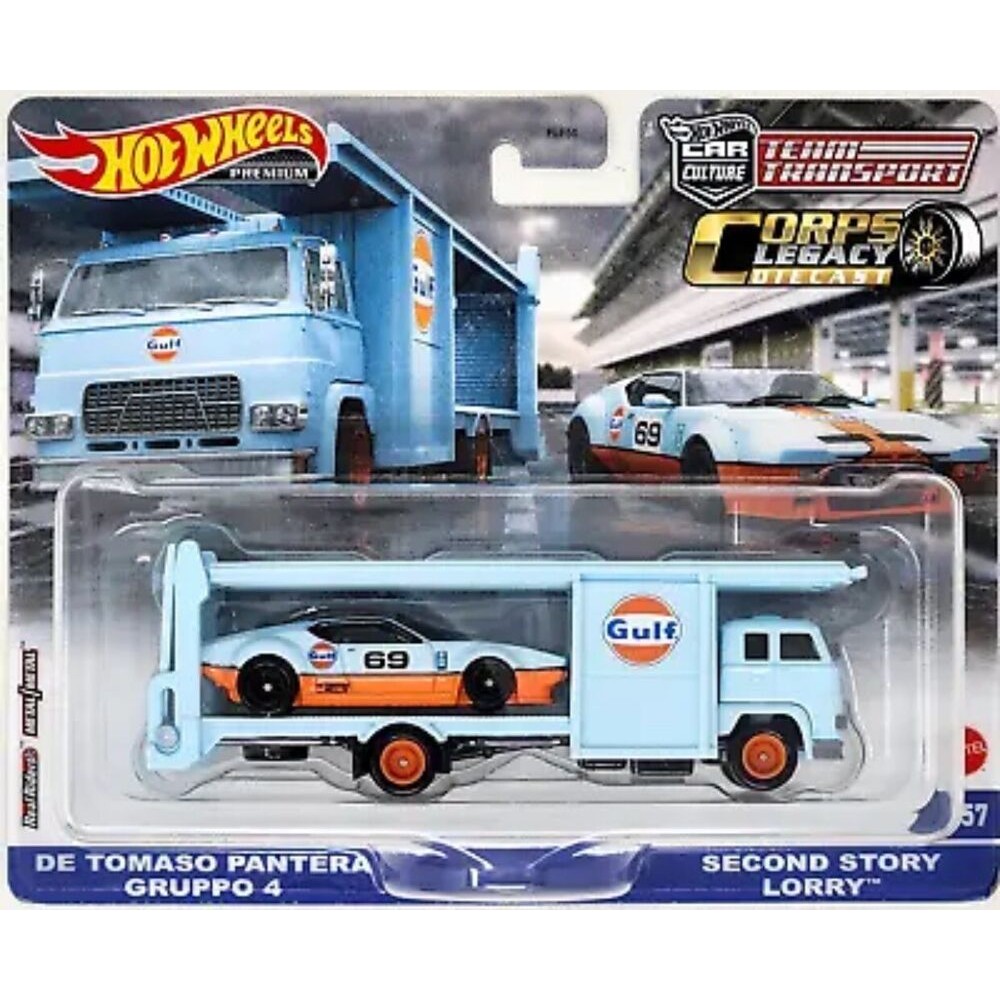Hot Wheels Car Culture Team Transport #57 De Tomaso Pantera Gruppo 4 & - Ignition Diecast
