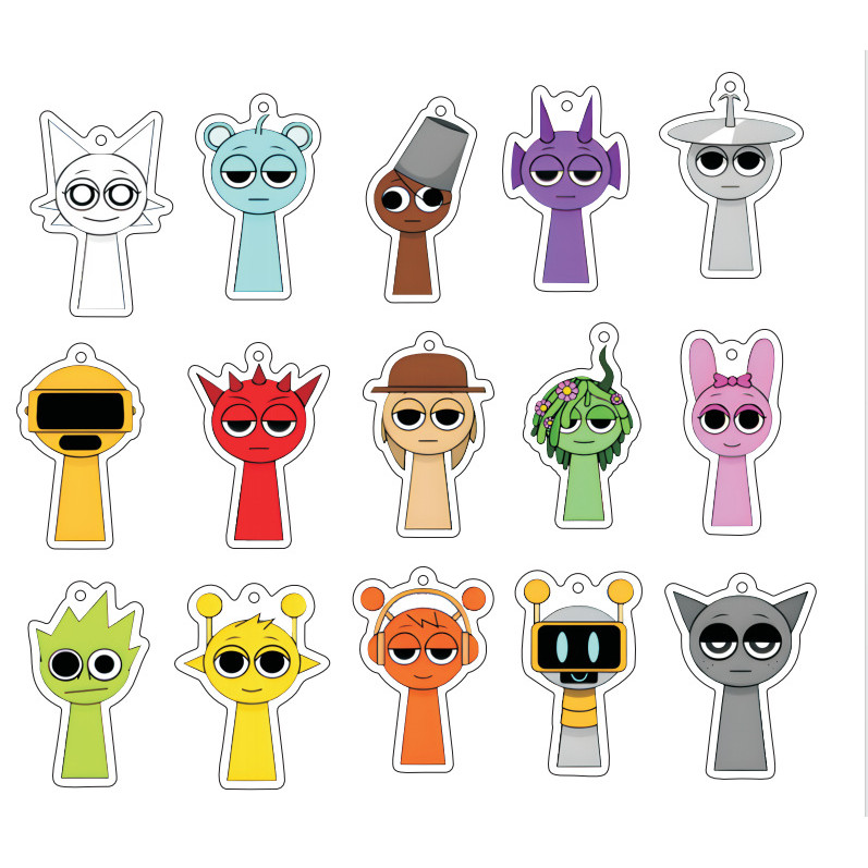 Sprunki Incredibox จี้พวงกุญแจอะคริลิค | Shopee Thailand