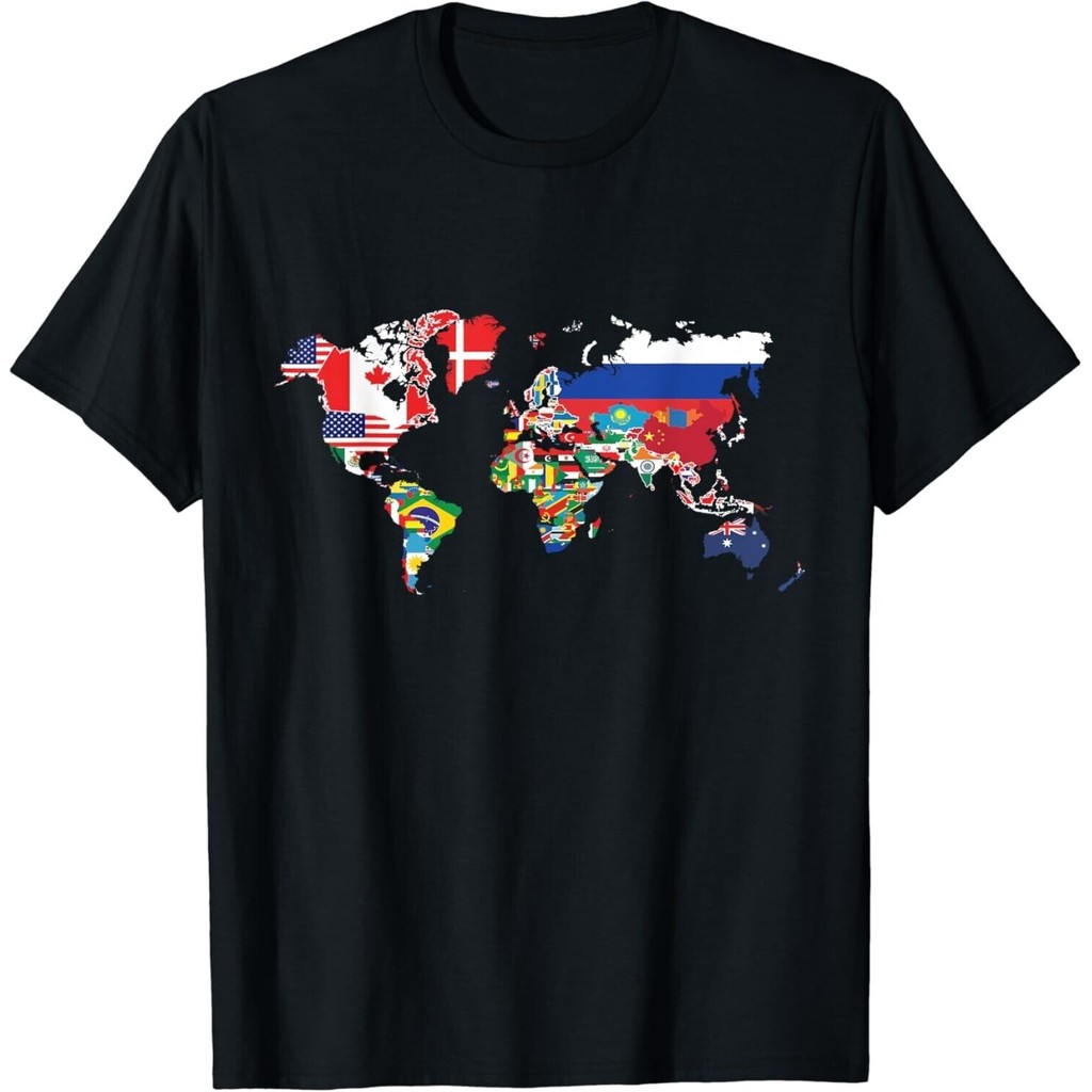 All Countries Flags Of The World 287 Flag เสื้อยืดของขวัญสากล | Shopee ...