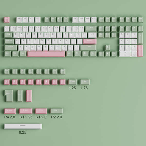 คีย์แคป gmk keycap keycap ไทย Noppoo Two-Color Keycap PBT Lotus ...