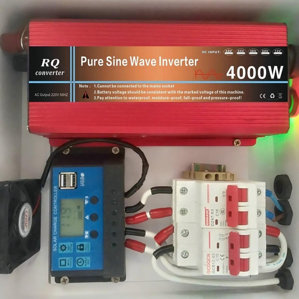 RQ4000W INVERTER pure sine wave 12v และ 24V TO 220V 220 อินเวอร์เตอร์ ...